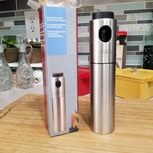 Olive‎ Oil Sprayer Dispenser Stainless Steel, Vinegar Sprayer Kitchen Tools NIB
